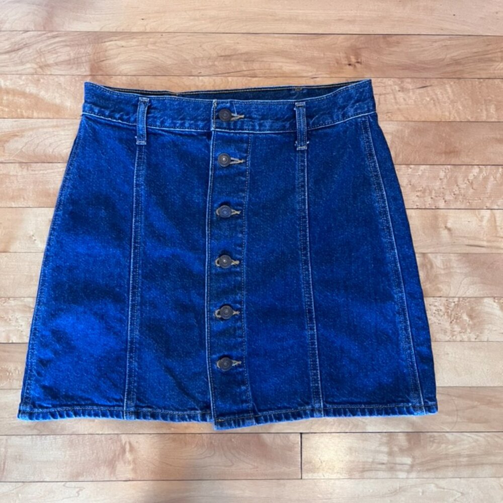 Levi's Denim Button Up Mini Skirt sz 28